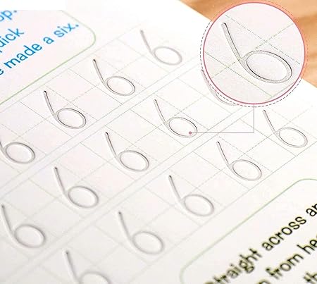 Magic Copybook for kids Sank Magic copy book Reusable Handwriting Tracing Practice kit Preschool Calligraphy Set included Easy Grip Pen & Refill 4 books Math Numbers English Alphabet Letter Drawing