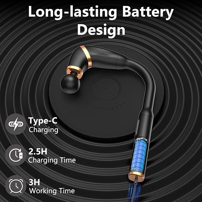 Massage Gun with Extended Handle