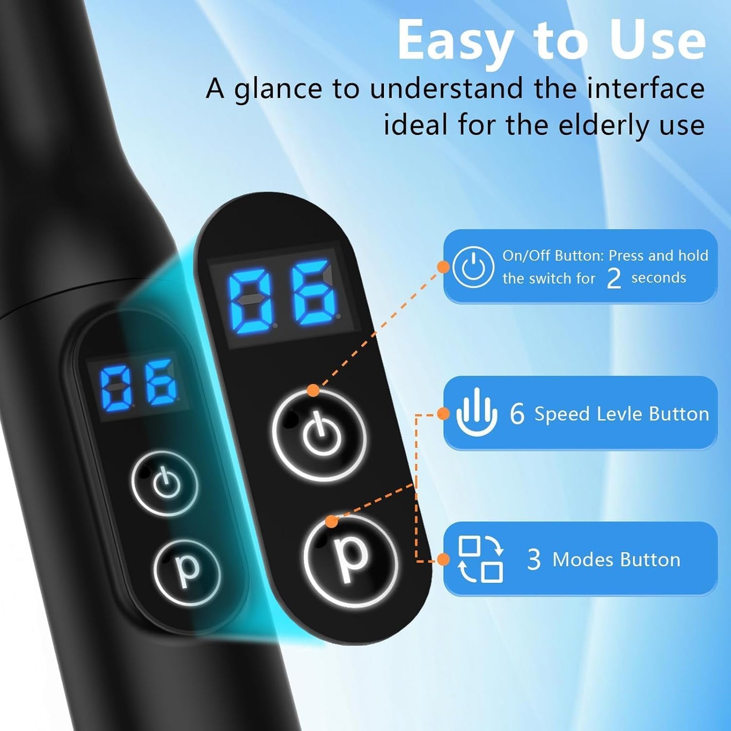 Massage Gun with Extended Handle