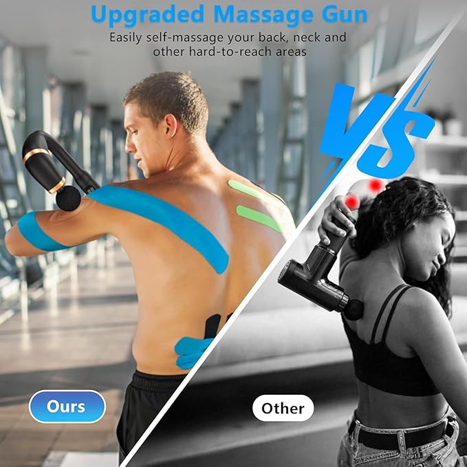 Massage Gun with Extended Handle