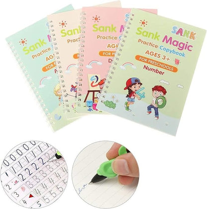 Magic Copybook for kids Sank Magic copy book Reusable Handwriting Tracing Practice kit